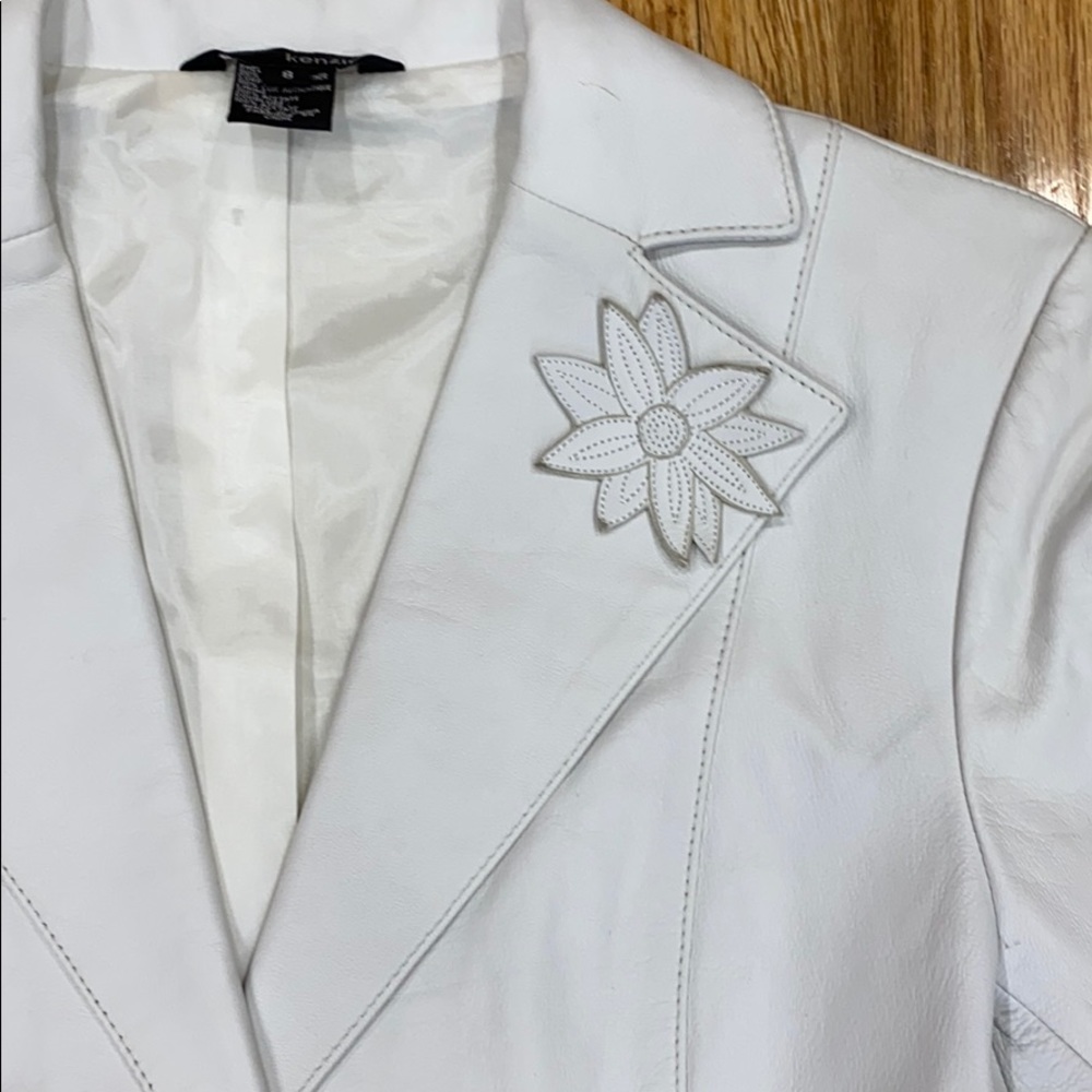 Adorable white leather jacket - Picture 2 of 4